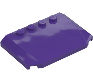 LEGO Dark Purple Wedge 4 x 6 Curved (52031)