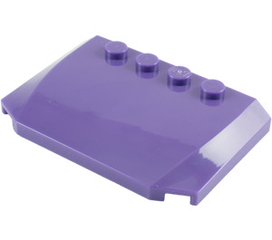LEGO Dark Purple Wedge 4 x 6 Curved (52031)