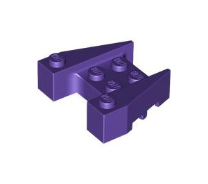 LEGO Violet foncé Coin Brique 3 x 4 avec des encoches pour tenons (50373)