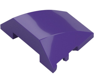 LEGO Dark Purple Wedge Curved 3 x 4 Triple (64225)