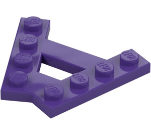 LEGO Dark Purple Wedge Plate 1 x 4 A-Frame (45°) (15706)