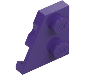 LEGO Dark Purple Wedge Plate 2 x 2 Wing Left (24299)