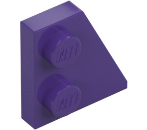 LEGO Dark Purple Wedge Plate 2 x 2 Wing Right (24307)