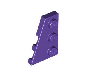 LEGO Dark Purple Wedge Plate 2 x 3 Wing Left (43723)