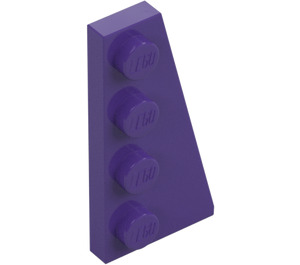 LEGO Dark Purple Wedge Plate 2 x 4 Wing Right (41769)