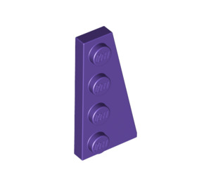LEGO Dark Purple Wedge Plate 2 x 4 Wing Right (41769)
