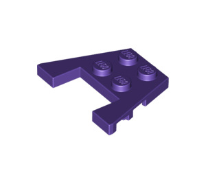LEGO Violet foncé Coin assiette 3 x 4 avec des encoches pour tenons (28842 / 48183)