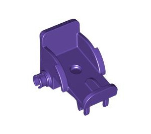 LEGO Dark Purple Wheelchair - Long with Pin Axles (2135)