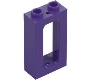 LEGO Dark Purple Window Frame 1 x 2 x 3 (3233 / 4035)