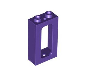 LEGO Dark Purple Window Frame 1 x 2 x 3 (3233 / 4035)