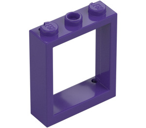 LEGO Dark Purple Window Frame 1 x 3 x 3 (51239)