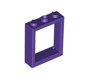 LEGO Dunkelviolett Fenster Rahmen 1 x 3 x 3 (51239)