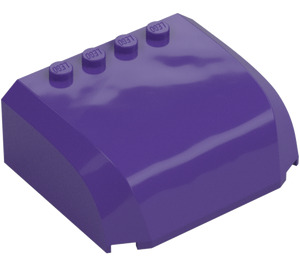 LEGO Dark Purple Windscreen 5 x 6 x 2 Curved (61484 / 92115)