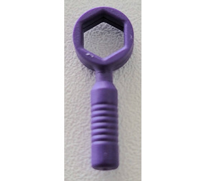 LEGO Dark Purple Wrench with Closed End 6 Rib Handle