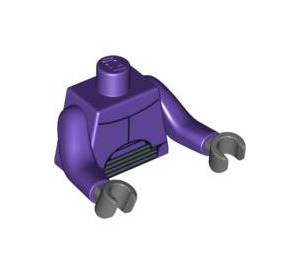 LEGO Mørke lilla Zurg Torso (973 / 87858)