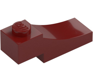 LEGO Dunkelrot Bogen 1 x 3 Invers (70681)