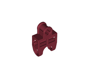 LEGO Dunkelrot Ball Verbinder mit Aufrecht Axleholes und Vents und Seitenschlitze (32174)