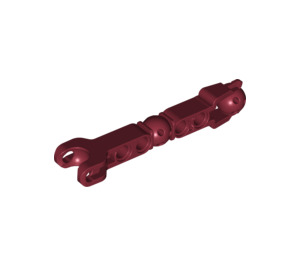 LEGO Dark Red Beam with 9mm Ball and Cup (90613)