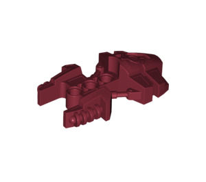 LEGO Dark Red Bionicle Armor / Foot 4 x 7 x 2 (50919)