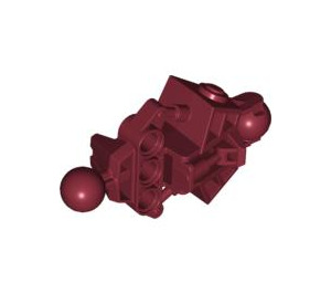 LEGO Rouge foncé Bionicle Vahki Lower Jambe Section avec Deux Balle Joints et Trois Épingle des trous (47328)