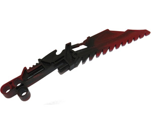 LEGO Rojo oscuro Bionicle Vahki Staff de Confusion con Jaspeado Negro (47335 / 55317)