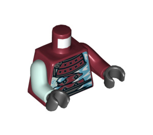 LEGO Dark Red Blizzard Minifig Torso (973 / 76382)