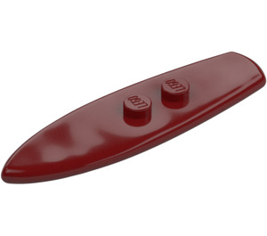 LEGO Rojo oscuro Tabla de bodyboard (17947 / 90397)