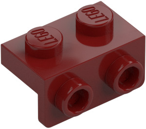 LEGO Dark Red Bracket 1 x 2 - 1 x 2 (99781)