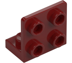 LEGO Donkerrood Beugel 1 x 2 - 2 x 2 Omhoog (99207)