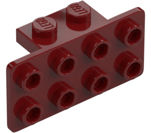 LEGO Donkerrood Beugel 1 x 2 - 2 x 4 (21731 / 93274)