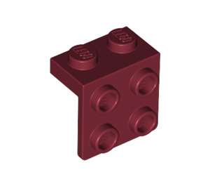 LEGO Dunkelrot Halterung 1 x 2 mit 2 x 2 (21712 / 44728)
