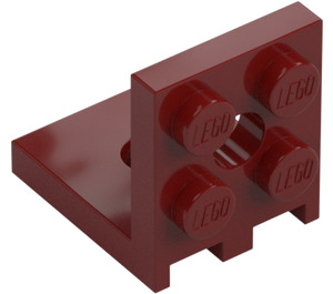 LEGO Rojo oscuro Soporte 2 x 2 - 2 x 2 Arriba (3956 / 35262)