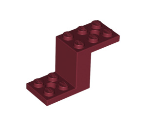 LEGO Dark Red Bracket 2 x 5 x 2.3 and Inside Stud Holder (28964 / 76766)