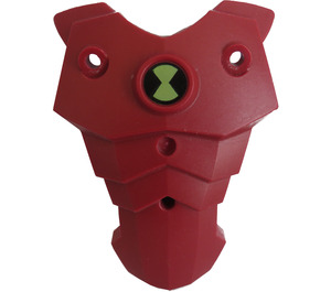 LEGO Rouge Foncé Breast assiette avec Ben 10 Omnitrix Paterne (89469)