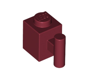 LEGO Rouge foncé Brique 1 x 1 avec Manipuler (2921 / 28917)
