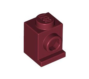 LEGO Rouge foncé Brique 1 x 1 avec Phare et pas de fente (4070 / 30069)