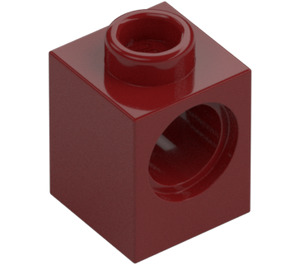 LEGO Dark Red Brick 1 x 1 with Hole (6541)