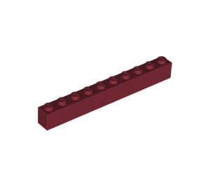 LEGO Dark Red Brick 1 x 10 (6111)