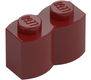 LEGO Rojo oscuro Ladrillo 1 x 2 Log (30136)