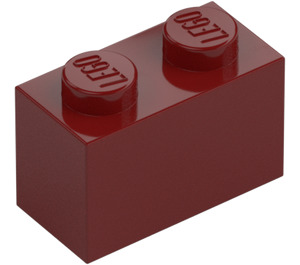 LEGO Rojo oscuro Ladrillo 1 x 2 con tubo inferior (3004 / 93792)