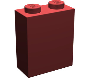 LEGO Dark Red Brick 1 x 2 x 2 with Inside Axle Holder (3245)
