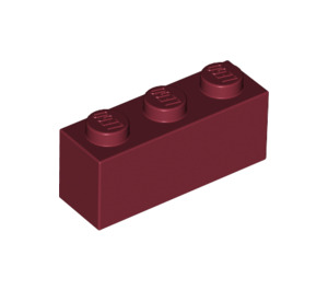 LEGO Dunkelrot Backstein 1 x 3 (3622 / 45505)