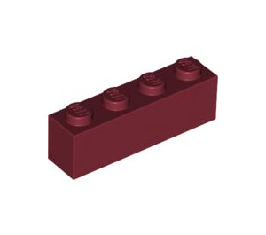 LEGO Dunkelrot Backstein 1 x 4 (3010 / 6146)