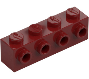 LEGO Dark Red Brick 1 x 4 with 4 Studs on One Side (30414)