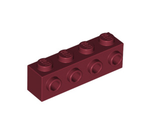 LEGO Dark Red Brick 1 x 4 with 4 Studs on One Side (30414)