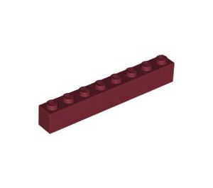 LEGO Donkerrood Steen 1 x 8 (3008)