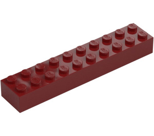 LEGO Rojo oscuro Ladrillo 2 x 10 (3006 / 92538)