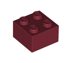 LEGO Dunkelrot Backstein 2 x 2 (3003 / 6223)
