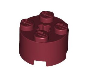 LEGO Rouge foncé Brique 2 x 2 Rond (3941 / 6143)