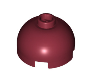 LEGO Dark Red Brick 2 x 2 Round with Dome Top (Hollow Stud, Axle Holder) (3262 / 30367)